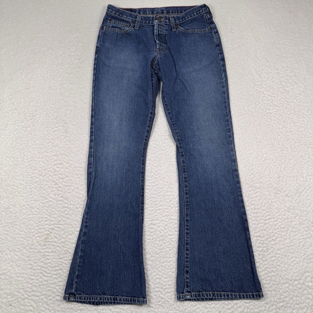 VTG Abercrombie Fitch 1892 Jeans Women 4R Low Rise Flare Button Fly Made In USA